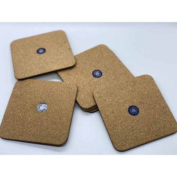 Vintage Pimpernel Acrylic Cork Square Coasters Set of 6 Cottages 4"x 4" England - Picture 8 of 10